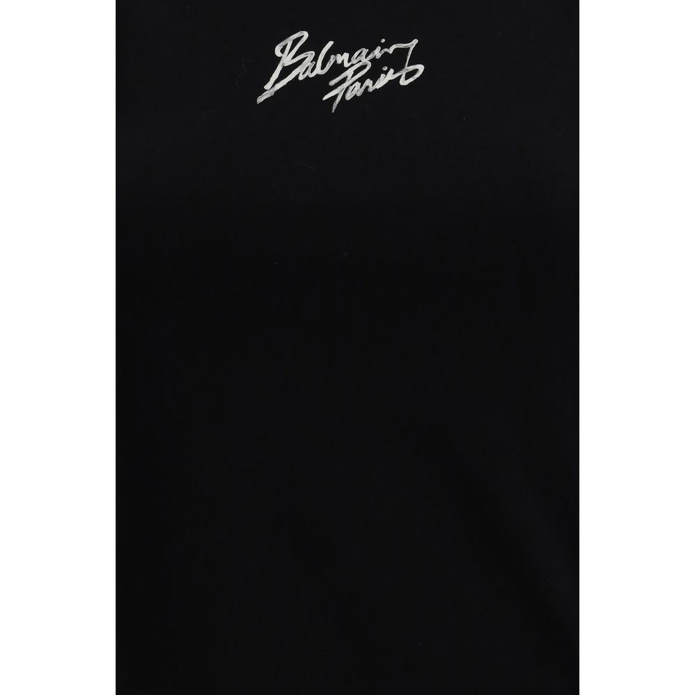 Balmain Black Cotton T-Shirt