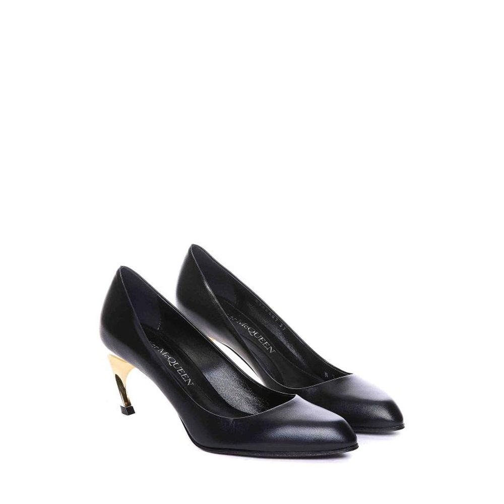 Alexander McQueen Black Lambskin Pumps