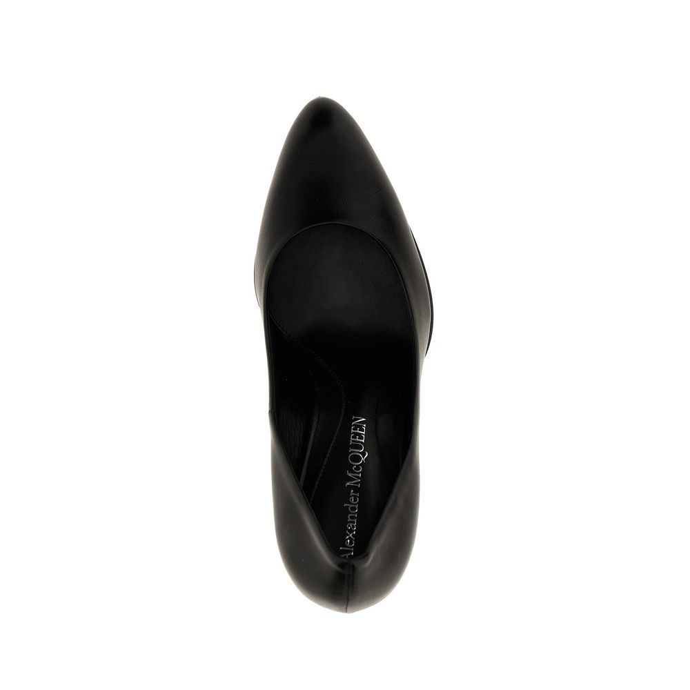 Alexander McQueen Black Lambskin Pumps