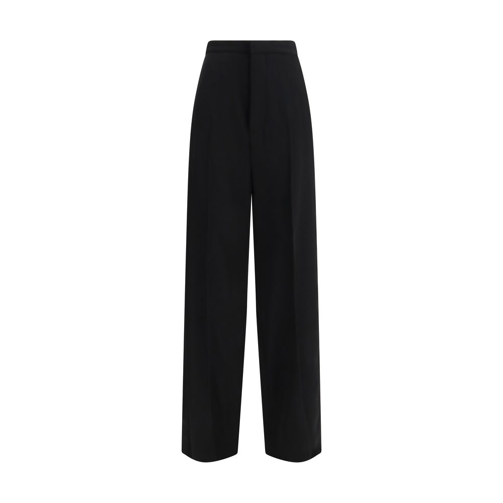 Balenciaga Black Cotton Dress Pants