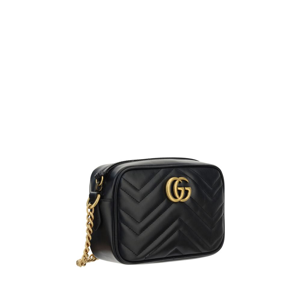 Gucci Black Calf Leather Bos Taurus Shoulder Bag
