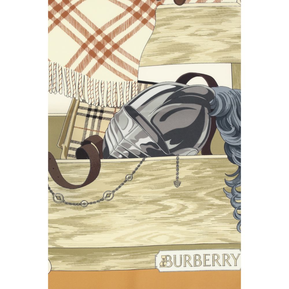 Burberry Multicolor Silk Scarf