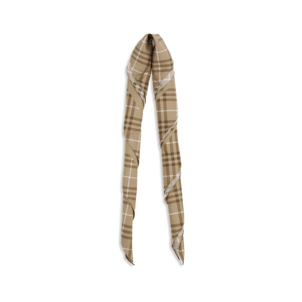 Burberry Beige Silk Scarf