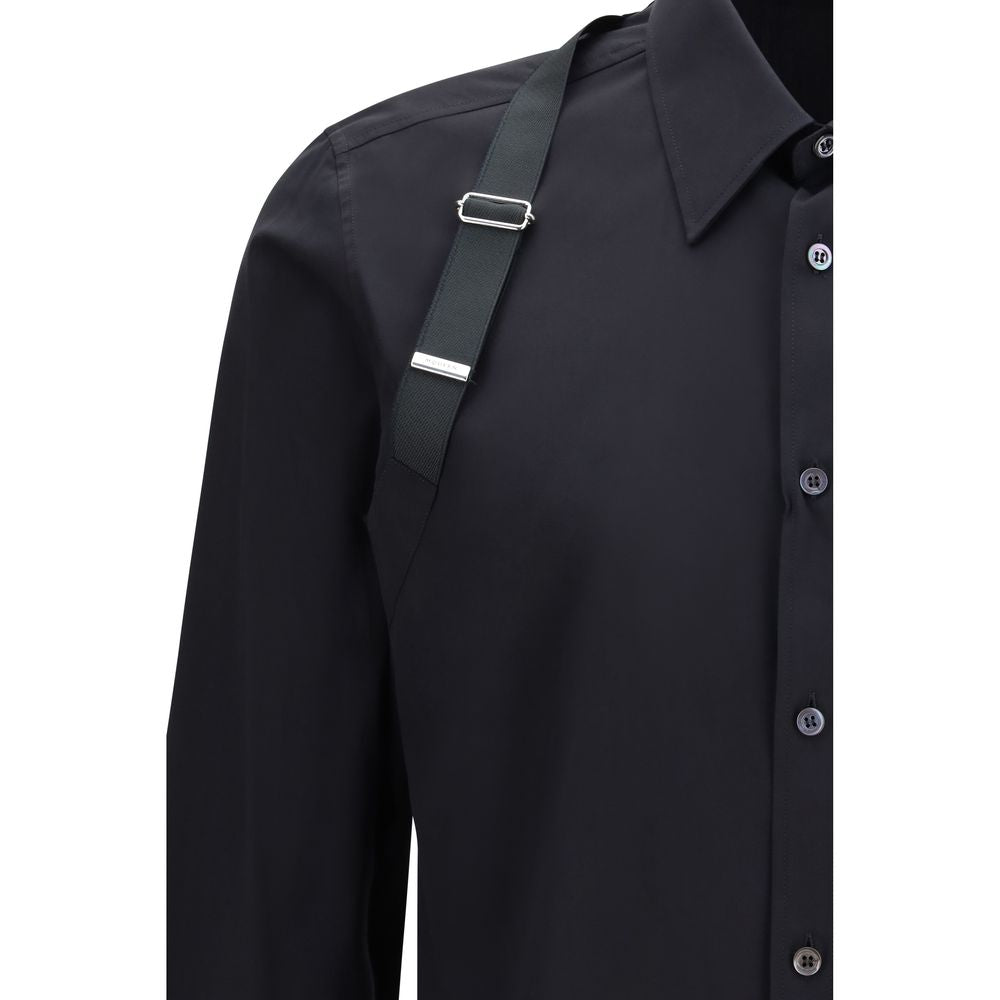 Alexander McQueen Black Cotton Dress Shirt