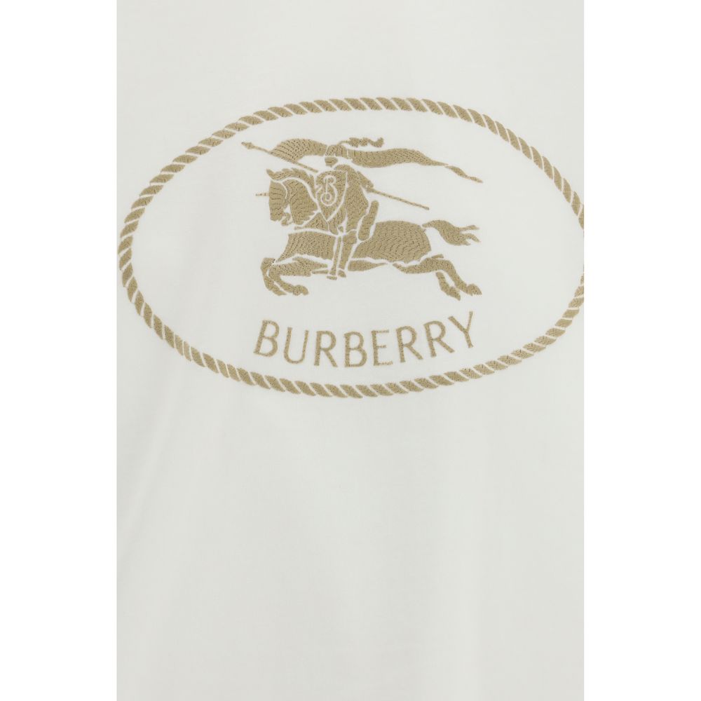 Burberry White Cotton T-Shirt