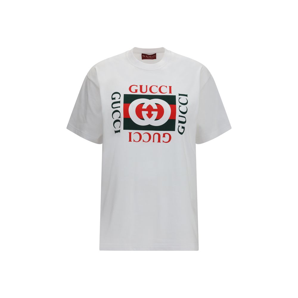 Gucci White Cotton T-Shirt