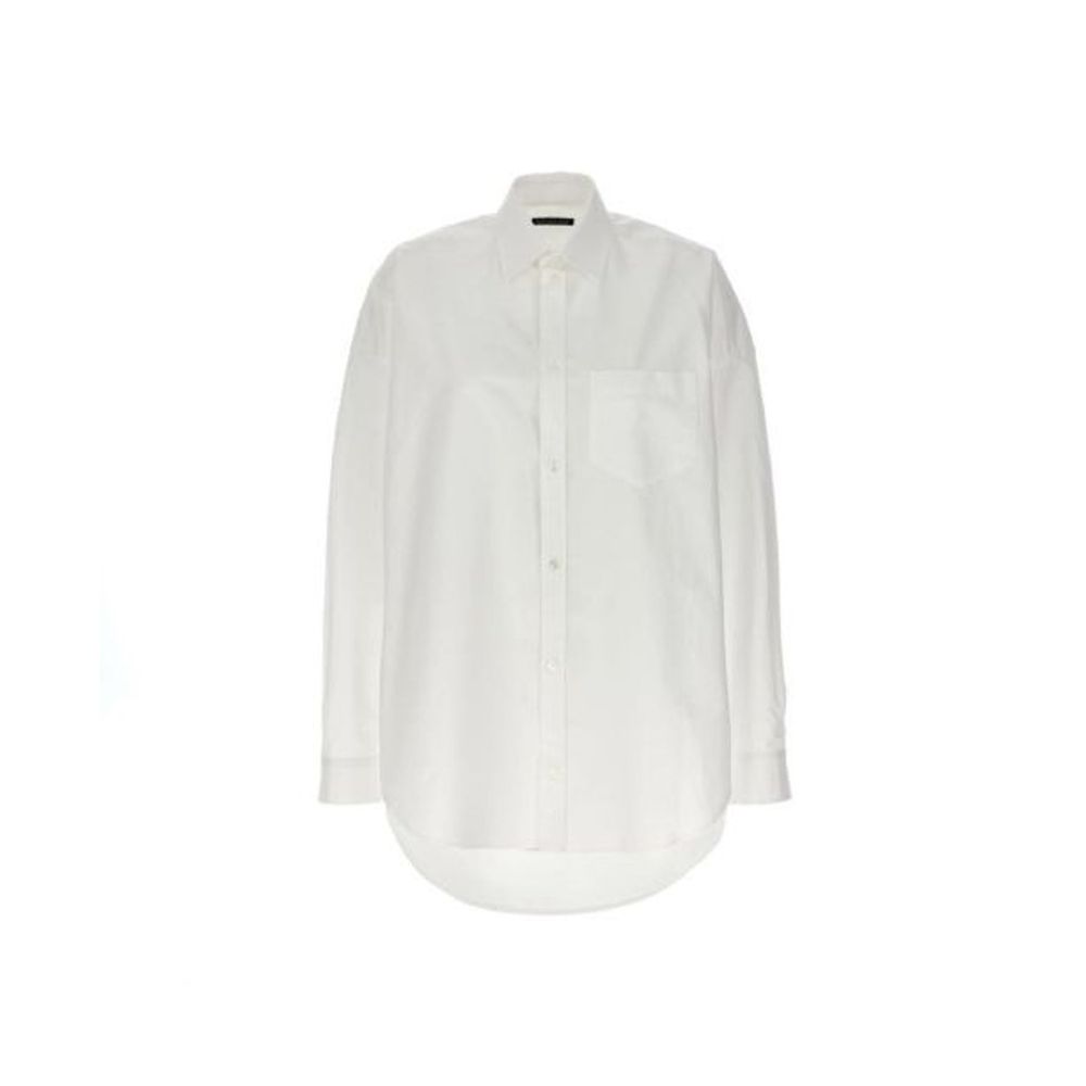Balenciaga White Cotton Dress Shirt