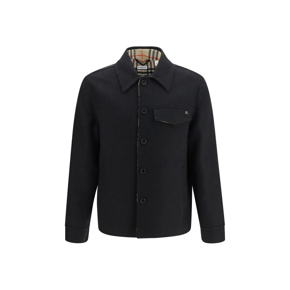 Burberry Black Wool Oves Aries Jacket