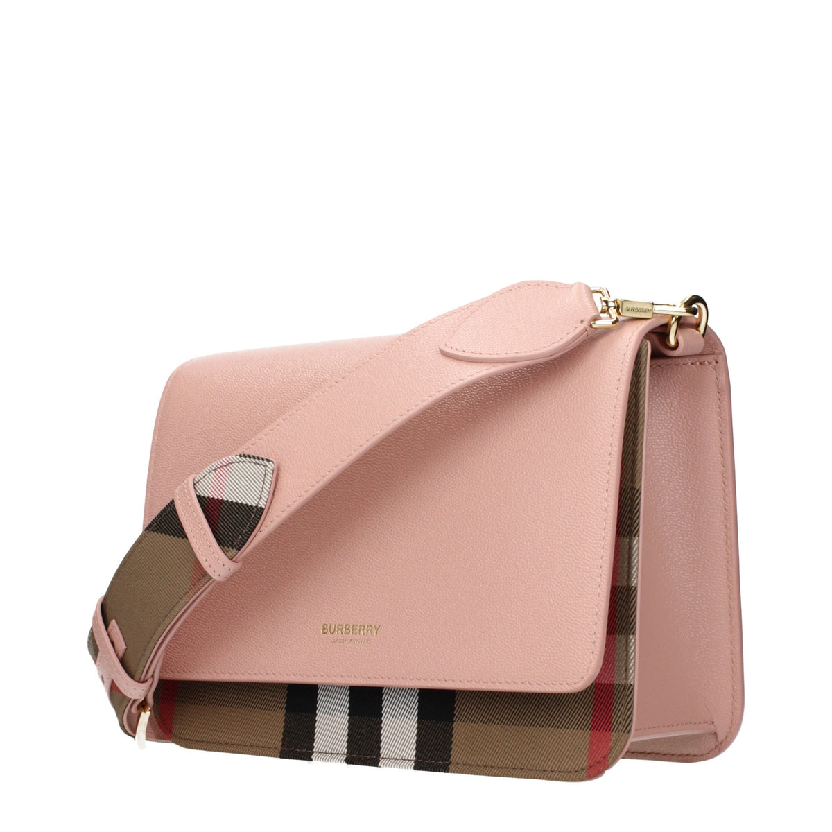Burberry Pink Leather Crossbody Bag