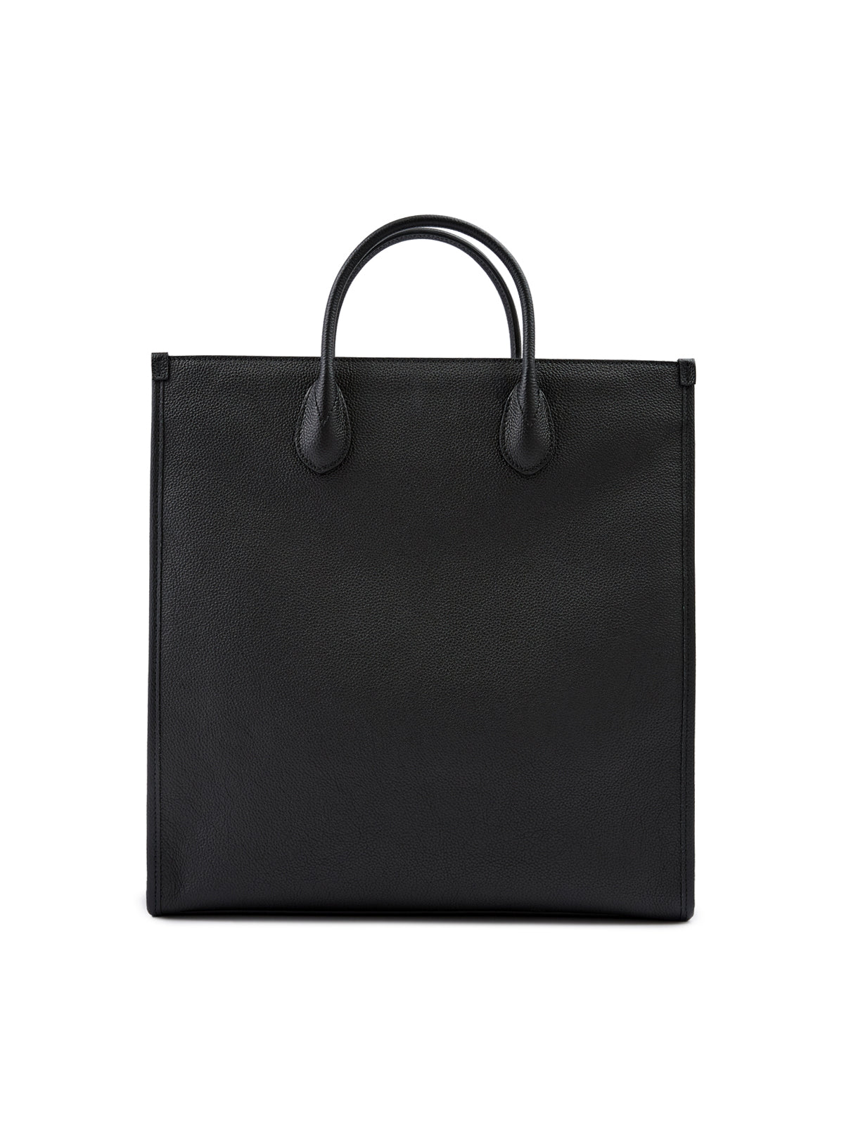 Gucci Black Leather Logo Medium Tote Bag