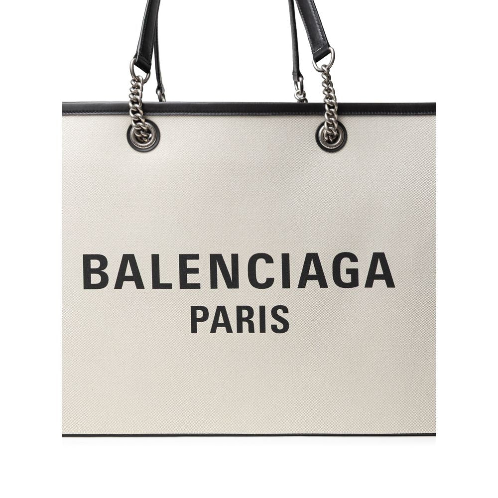 Geantă Balenciaga gri din bumbac
