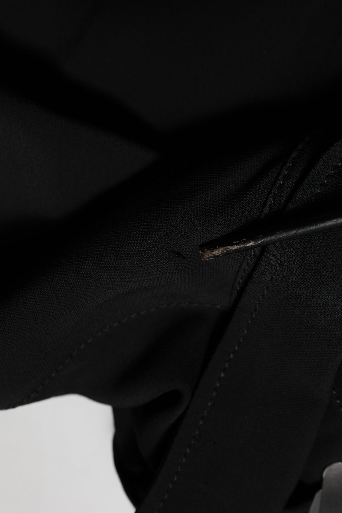 Emporio Armani Black Viscose Blend Shirt Style Belted Dress