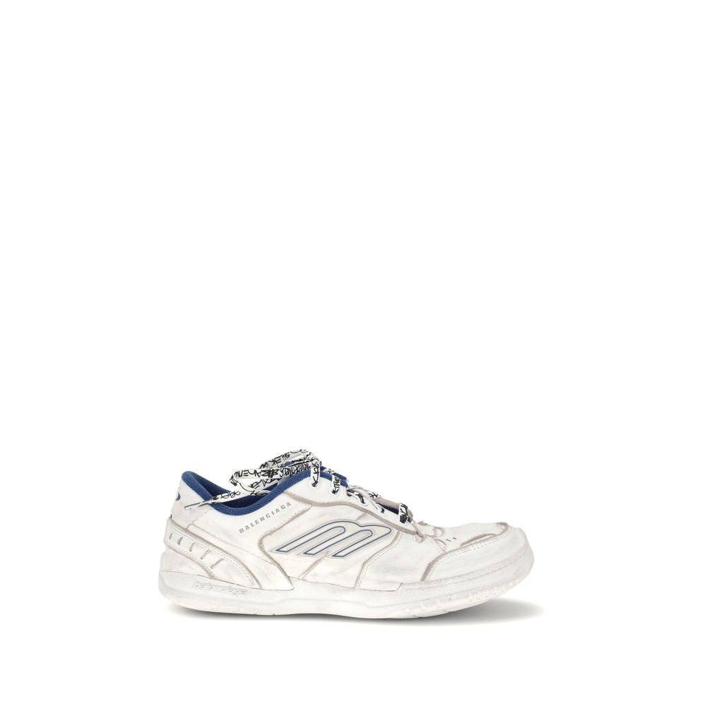 Balenciaga Gray Calf Leather Bos Taurus Athletic Sneakers