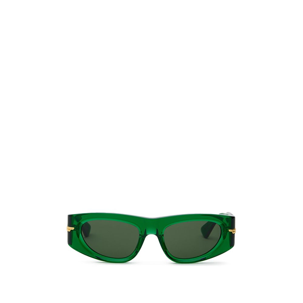 Ochelari de soare Bottega Veneta din acetat verde