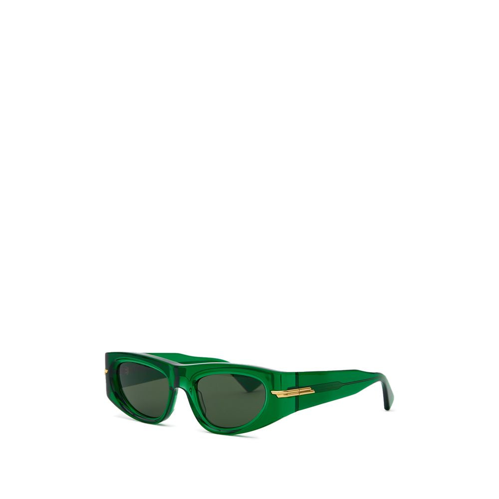 Ochelari de soare Bottega Veneta din acetat verde