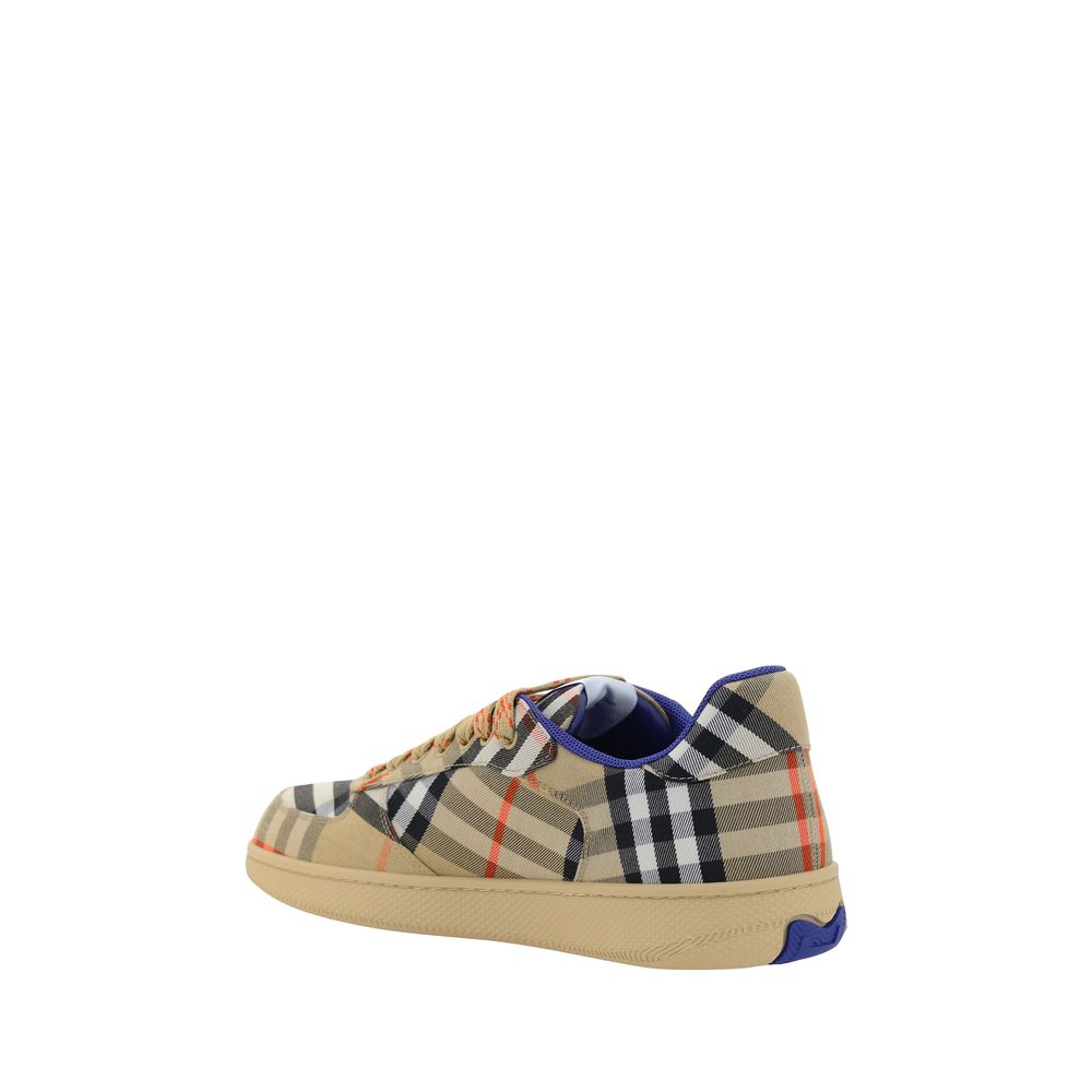 Burberry Beige Polyester Low Top Sneakers