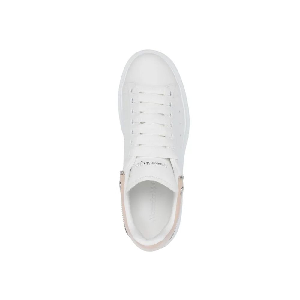 Alexander McQueen White Calfskin Platform Sneakers