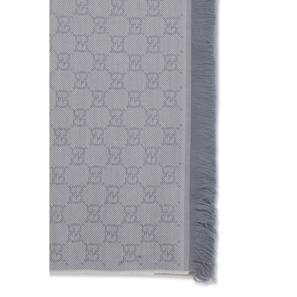 Gucci Gray Wool Scarf