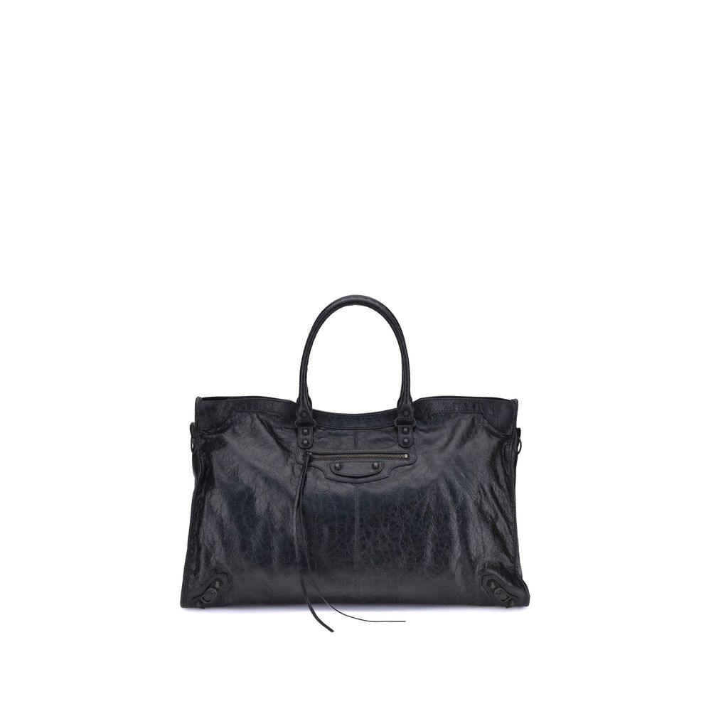 Balenciaga Black Lamb Ovis Aries Aries Shoulder Bag