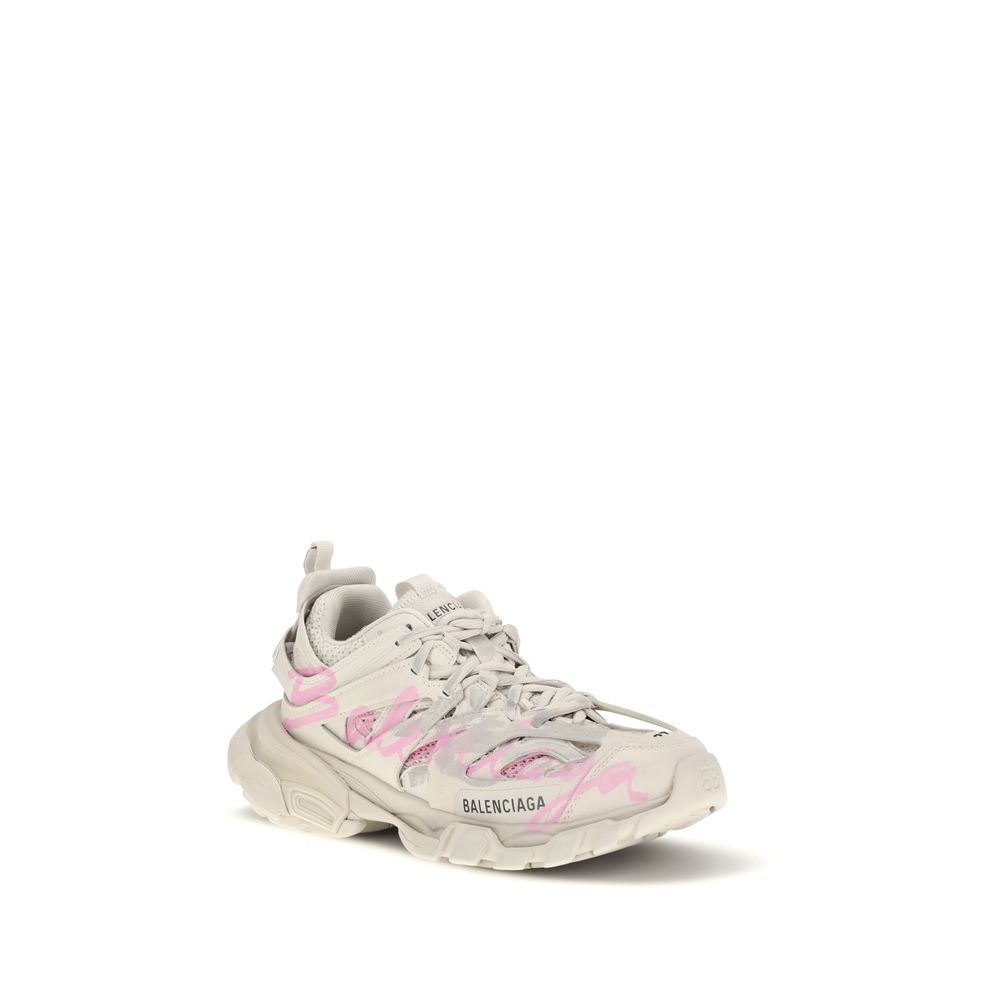 Balenciaga Beige Polyester Athletic Sneakers
