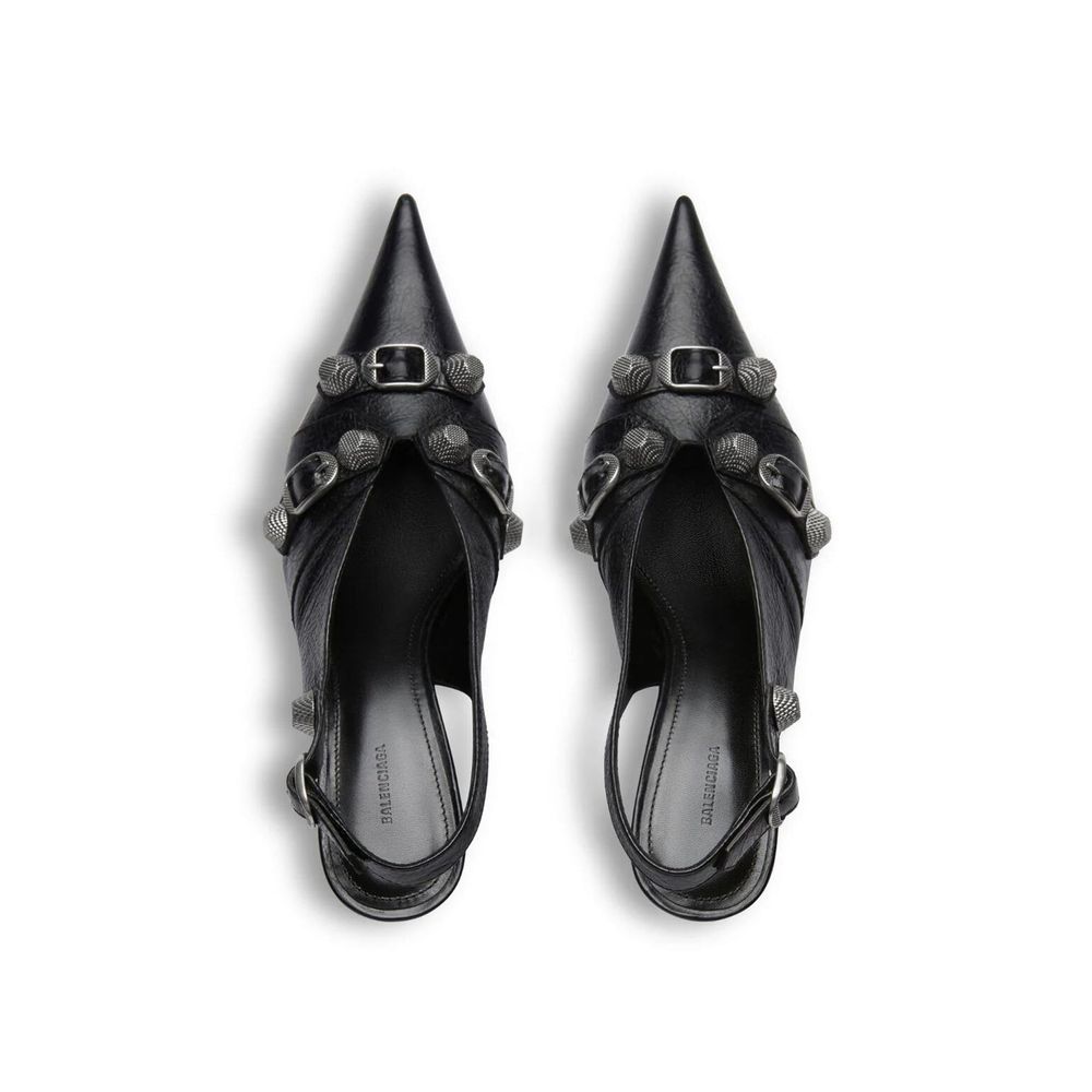Balenciaga Black Calfskin High Heel Pumps
