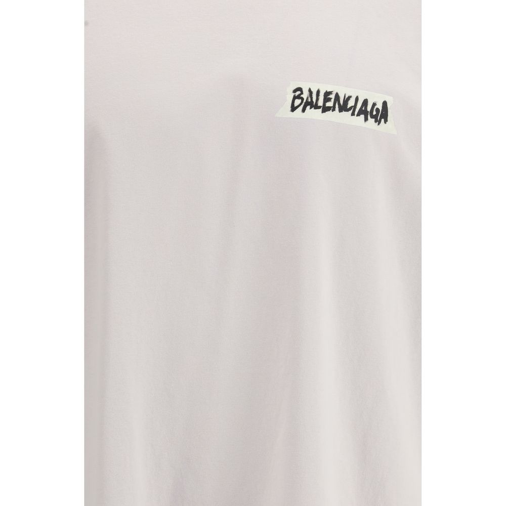 Balenciaga White Cotton T-Shirt