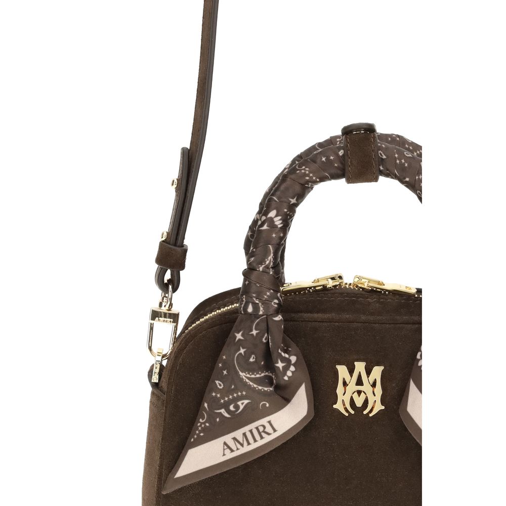 Amiri Brown Calf Leather Bos Taurus Handbag