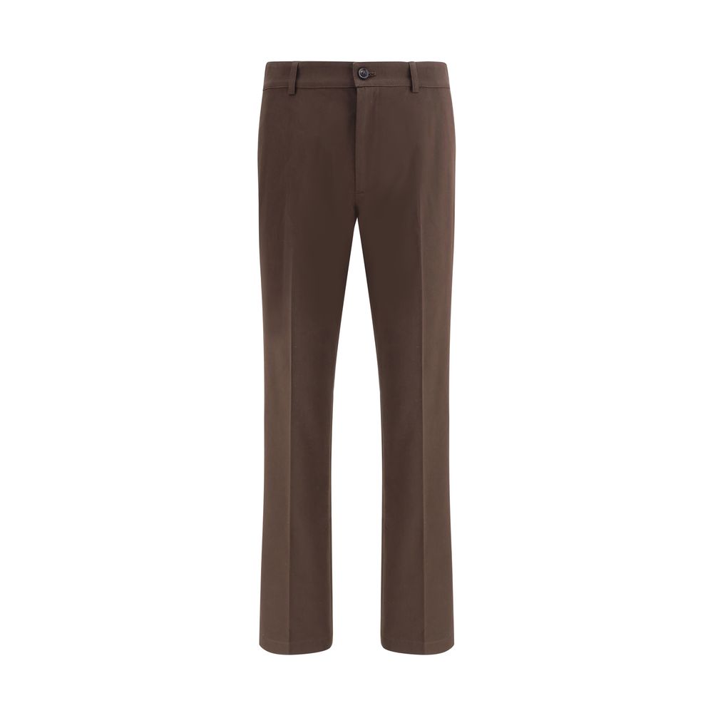 Burberry Brown Cotton Chino Pants