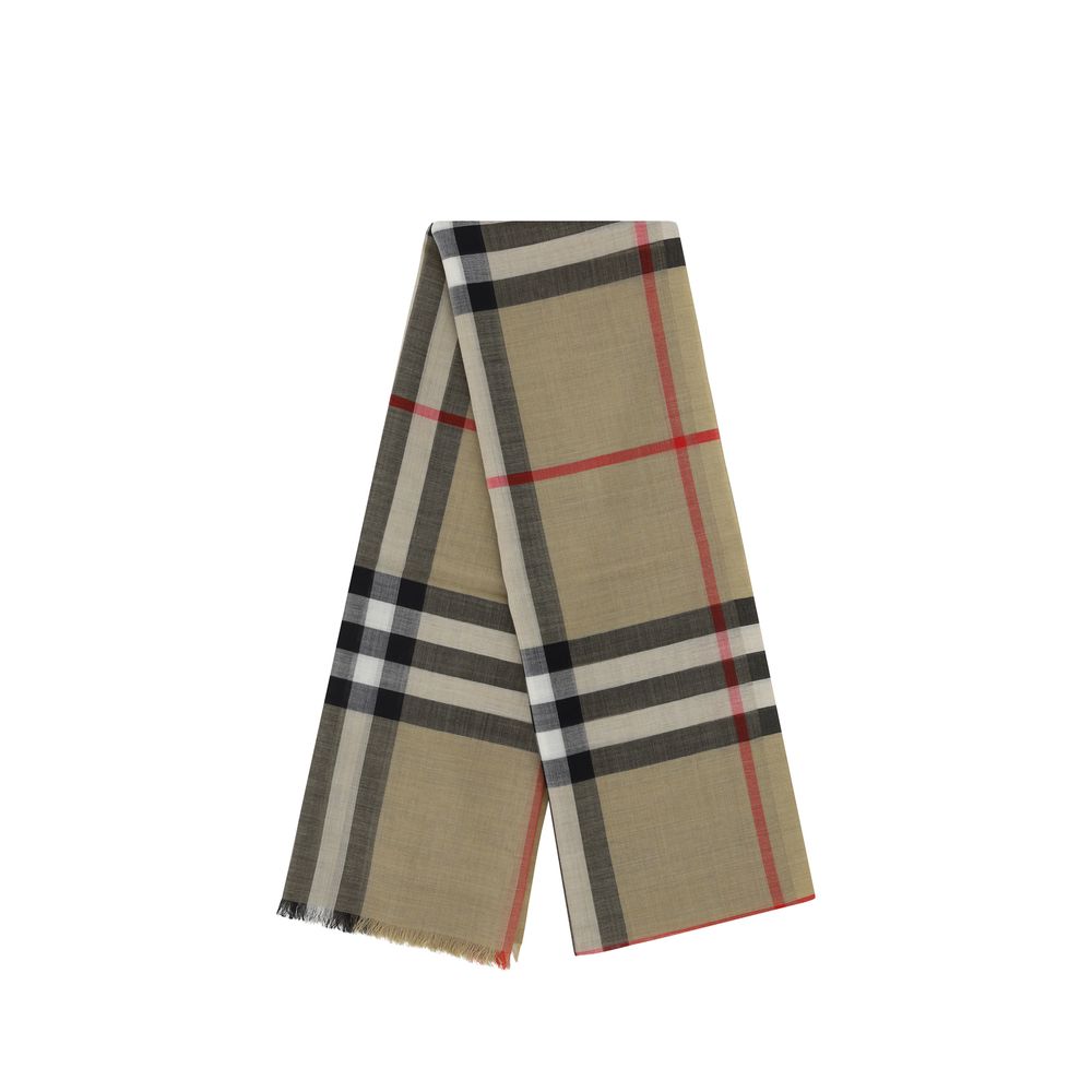 Burberry Brown Silk Scarf