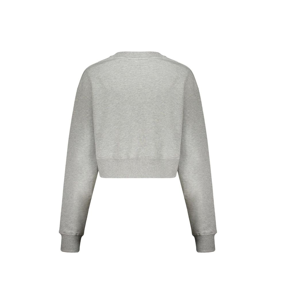 Balmain Gray Cotton Sweatshirt