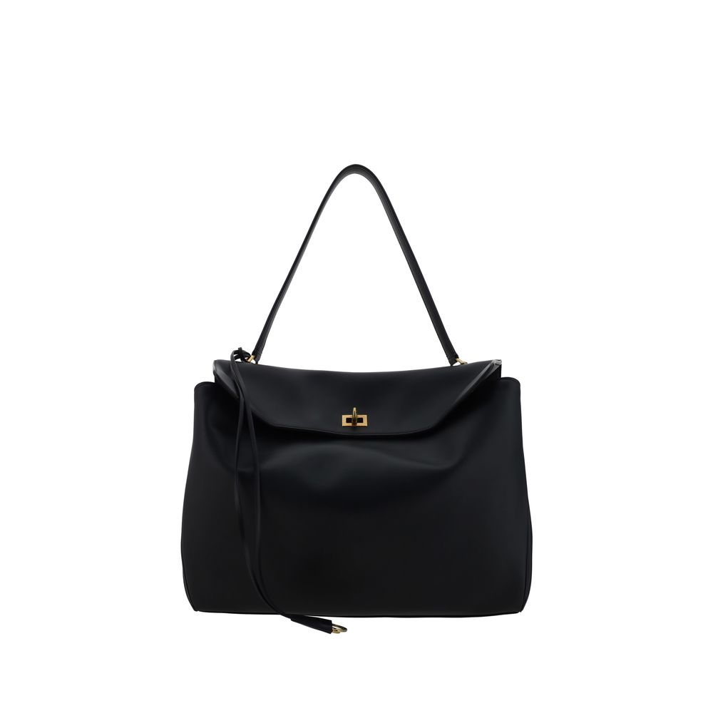 Balenciaga Black Calf Leather Bos Taurus Shoulder Bag