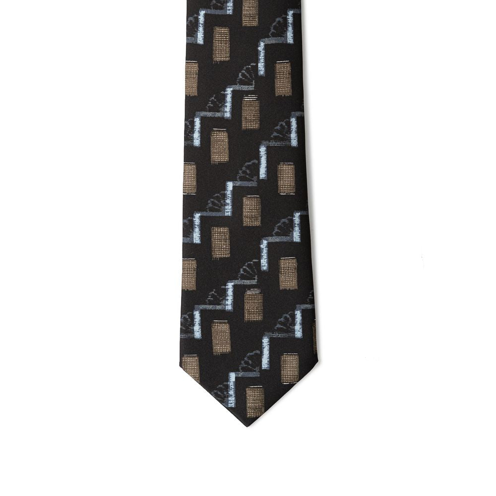 Giorgio Armani Black Silk Tie