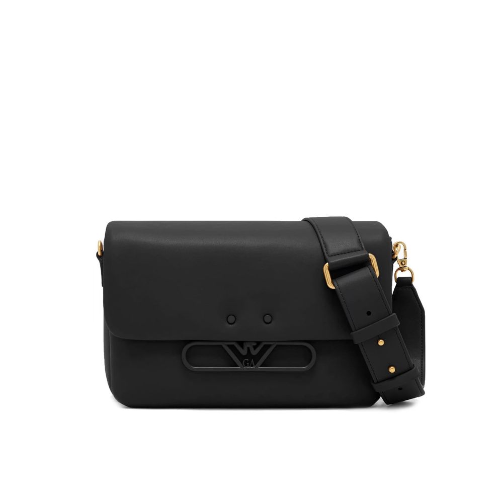 Emporio Armani Black Bovine Leather Crossbody Bag