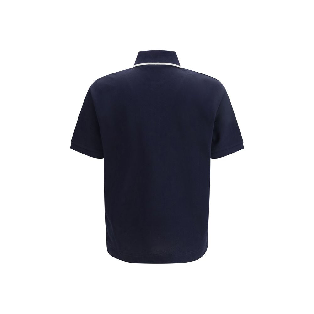 Gucci Blue Cotton Polo Shirt