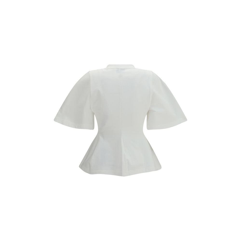 Balenciaga White Cotton T-Shirt