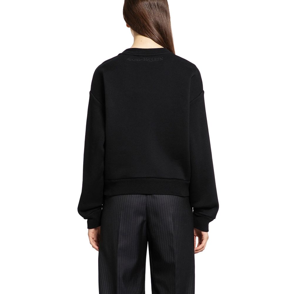 Alexander McQueen Black Cotton Sweatshirt