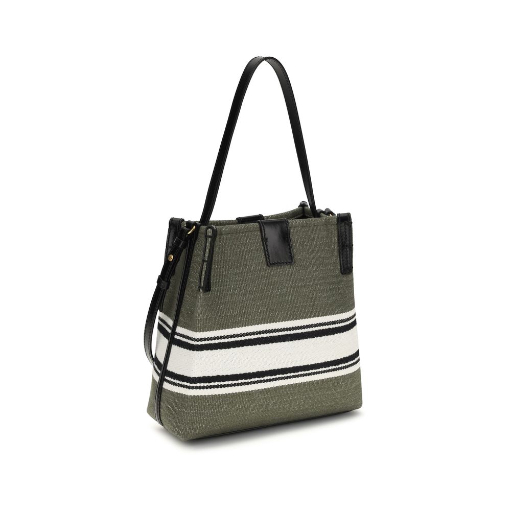 Balmain Bicolor Cotton Backet Bag