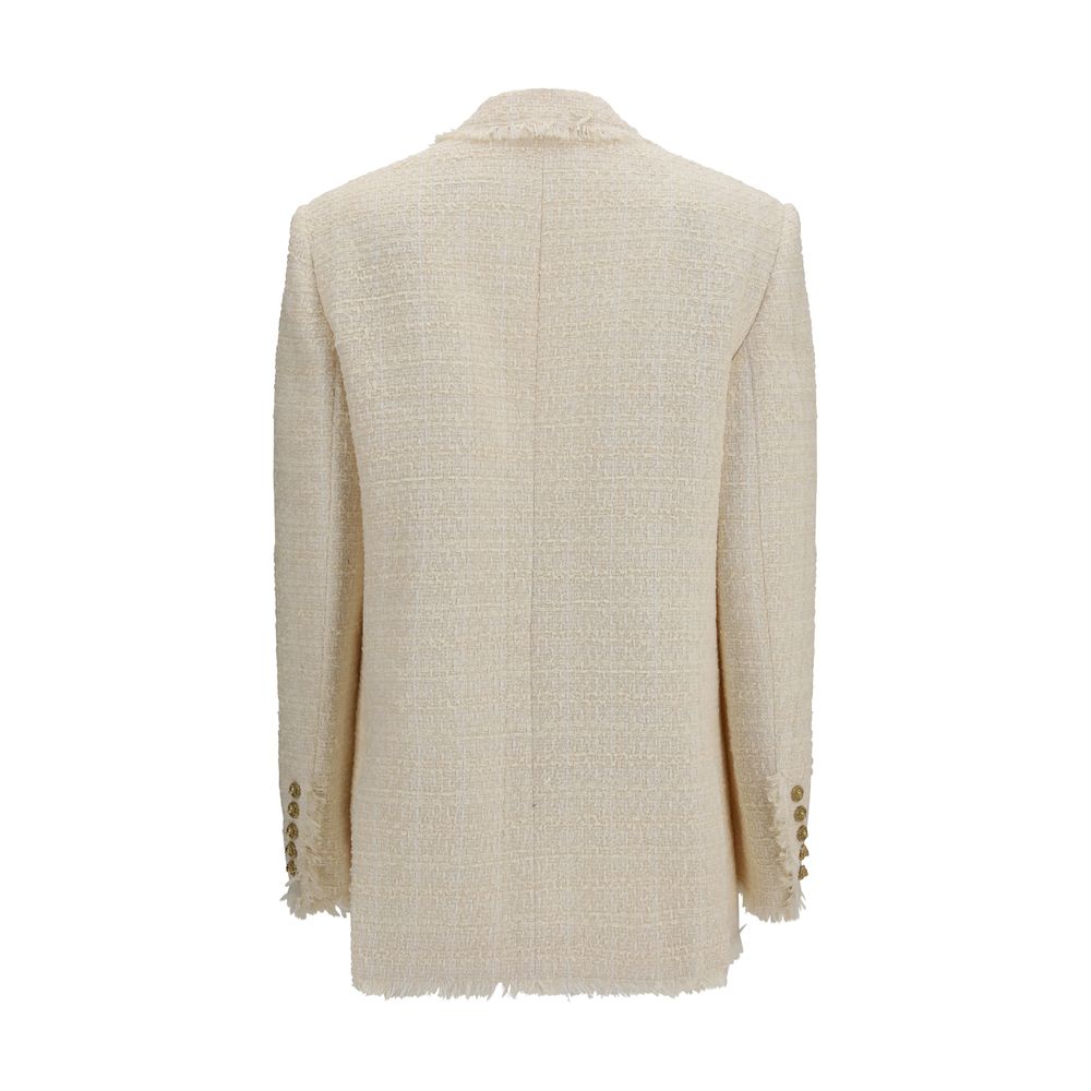 Balmain Beige Polyester Jackets And Coat