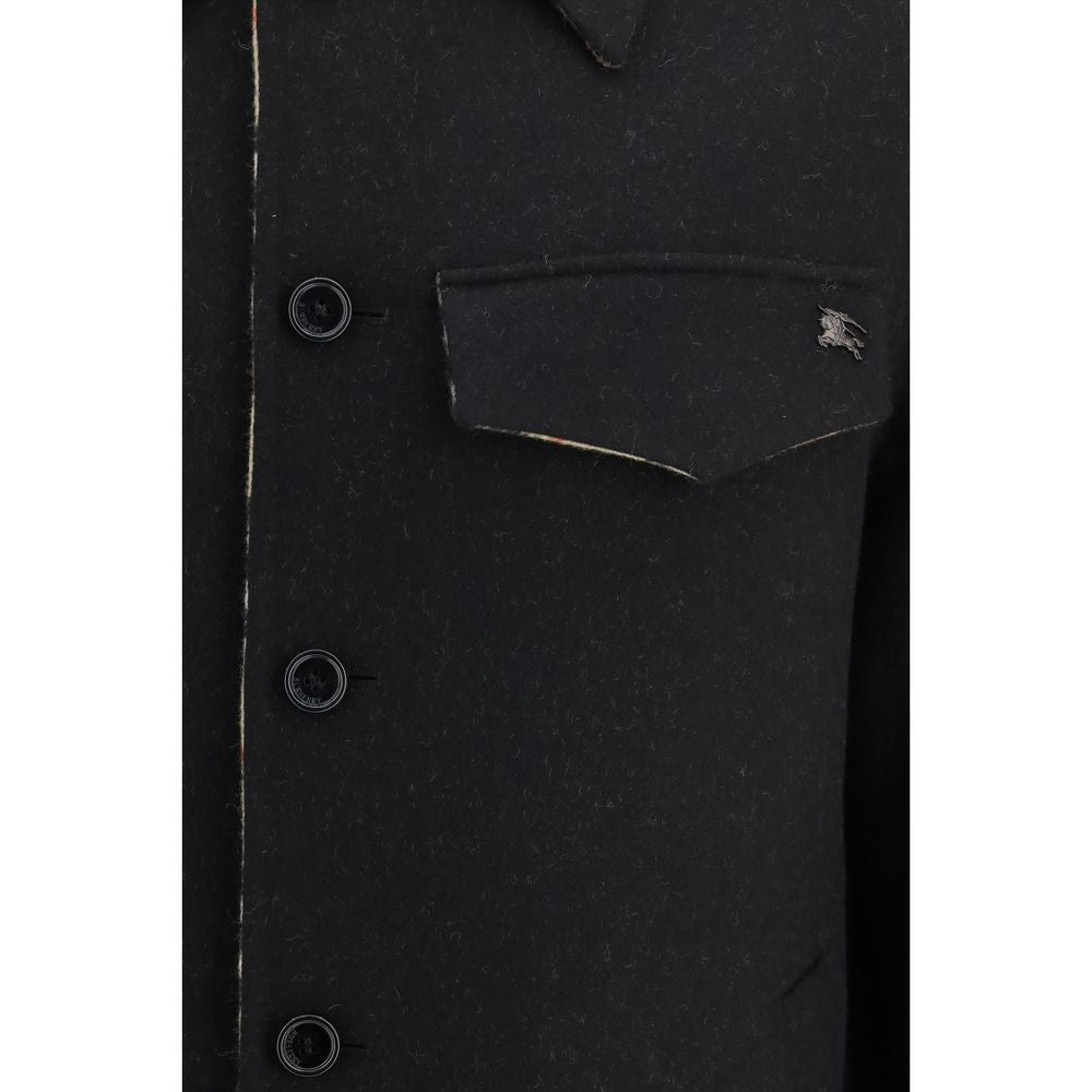 Burberry Black Wool Oves Aries Jacket