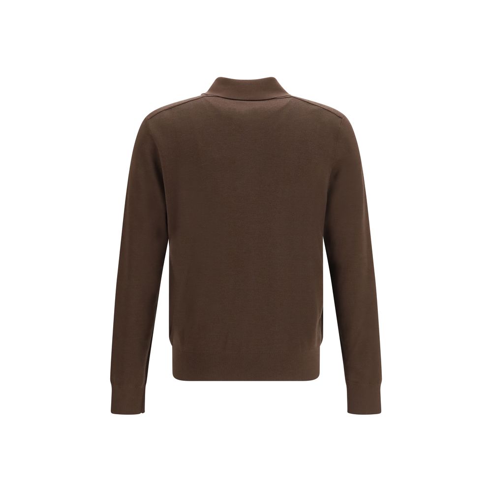 Burberry Brown Wool Oves Aries Shirt