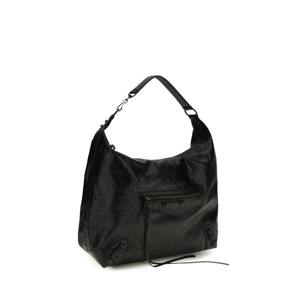Balenciaga Black Lamb Ovis Aries Shoulder Bag
