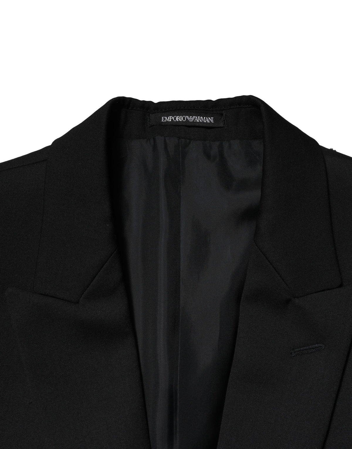 Sacou Emporio Armani negru cu două nasturi, sacou bărbătesc