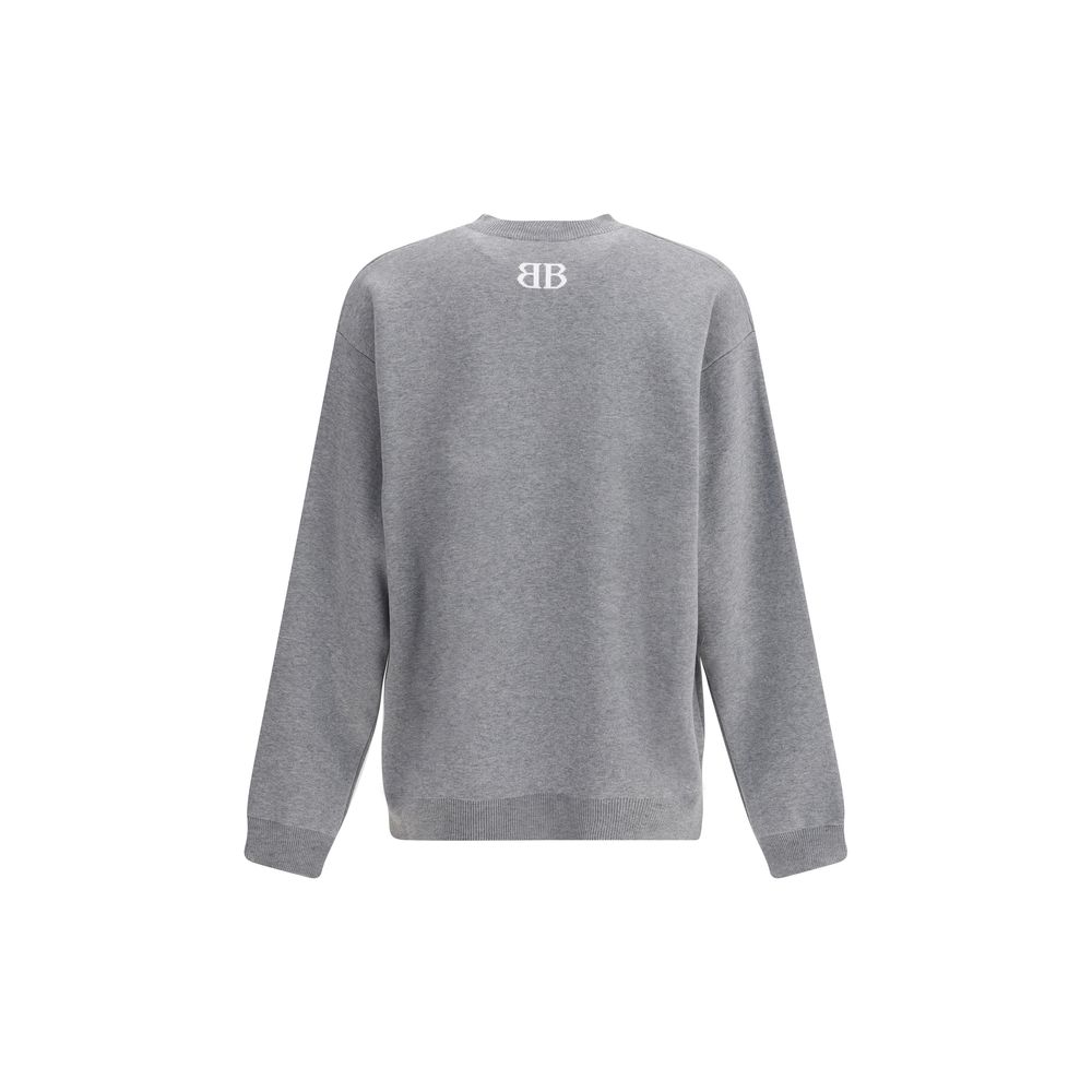 Balenciaga Gray Cotton Sweatshirt